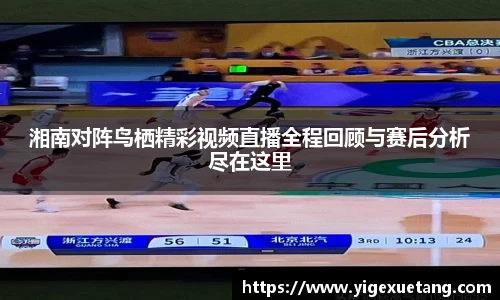 湘南对阵鸟栖精彩视频直播全程回顾与赛后分析尽在这里
