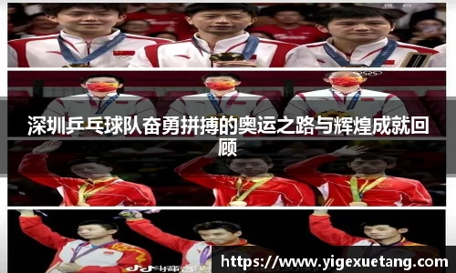 深圳乒乓球队奋勇拼搏的奥运之路与辉煌成就回顾